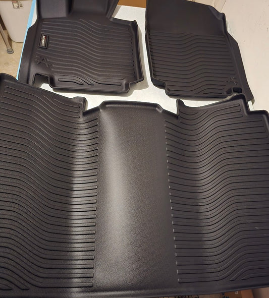 Auxko 3‑Piece All‑Weather Floor Mats for 2024 Tesla Cybertruck – $65