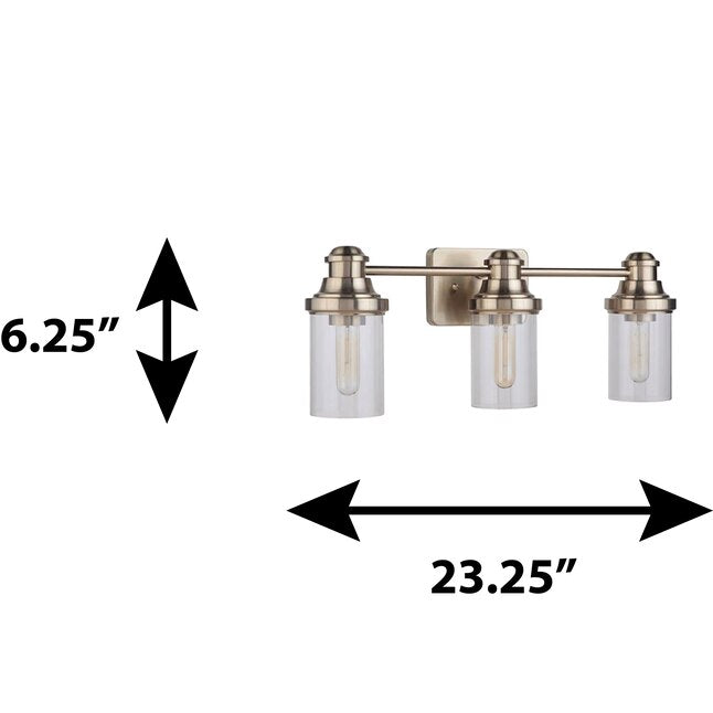 allen + roth Ivy 3-Light Vanity Light — Champagne