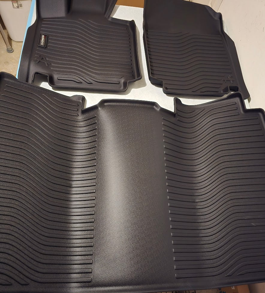 Auxko 3‑Piece All‑Weather Floor Mats for 2024 Tesla Cybertruck – $65