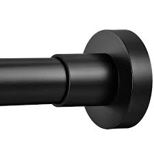 Close up and detail of the end of the shower rod 