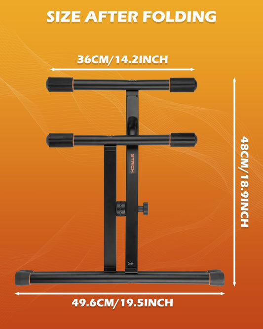 STRICH amp stand folded dimensions: 36 cm x 49.6 cm for compact storage