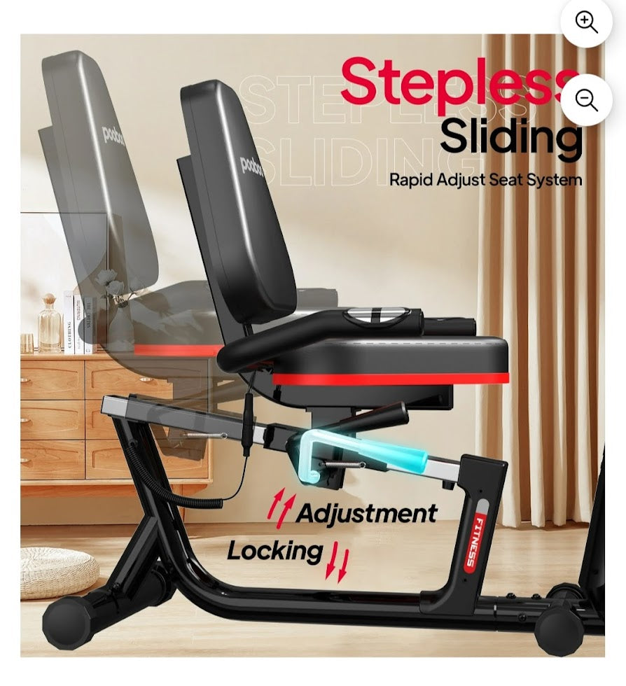 Slide adjustable seat lock display
