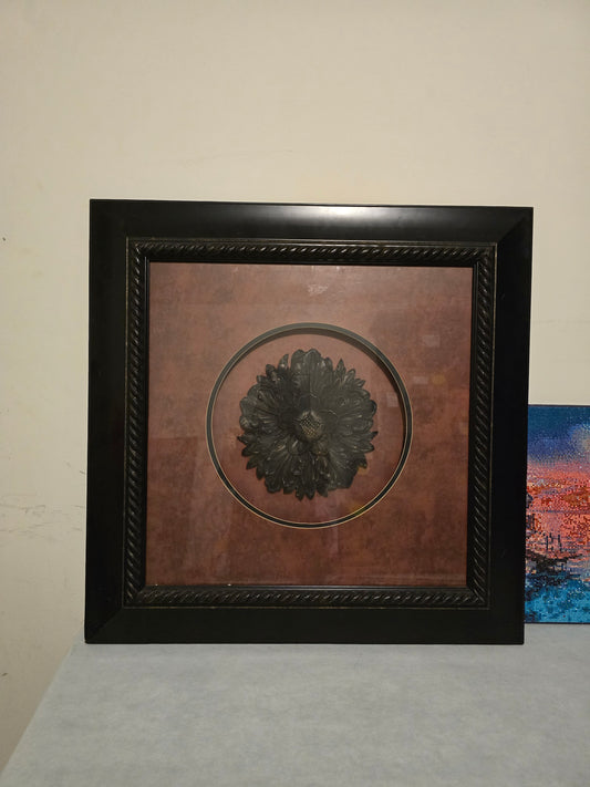 Black Framed 3D Floral Wall Art