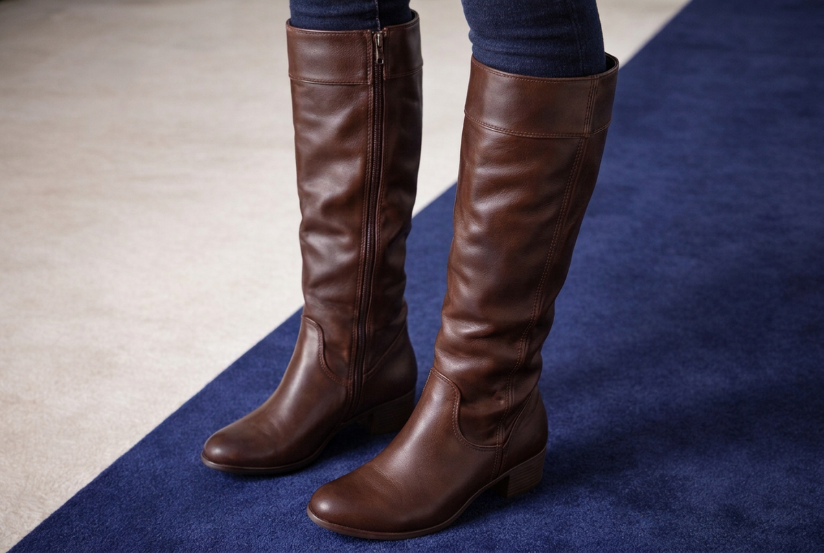 Women's Chocolate Brown Knee-High Boots — Size 6