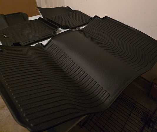 Auxko 3‑Piece All‑Weather Floor Mats for 2024 Tesla Cybertruck – $65