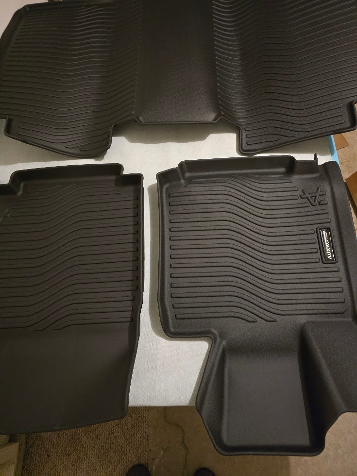 Auxko 3‑Piece All‑Weather Floor Mats for 2024 Tesla Cybertruck – $65