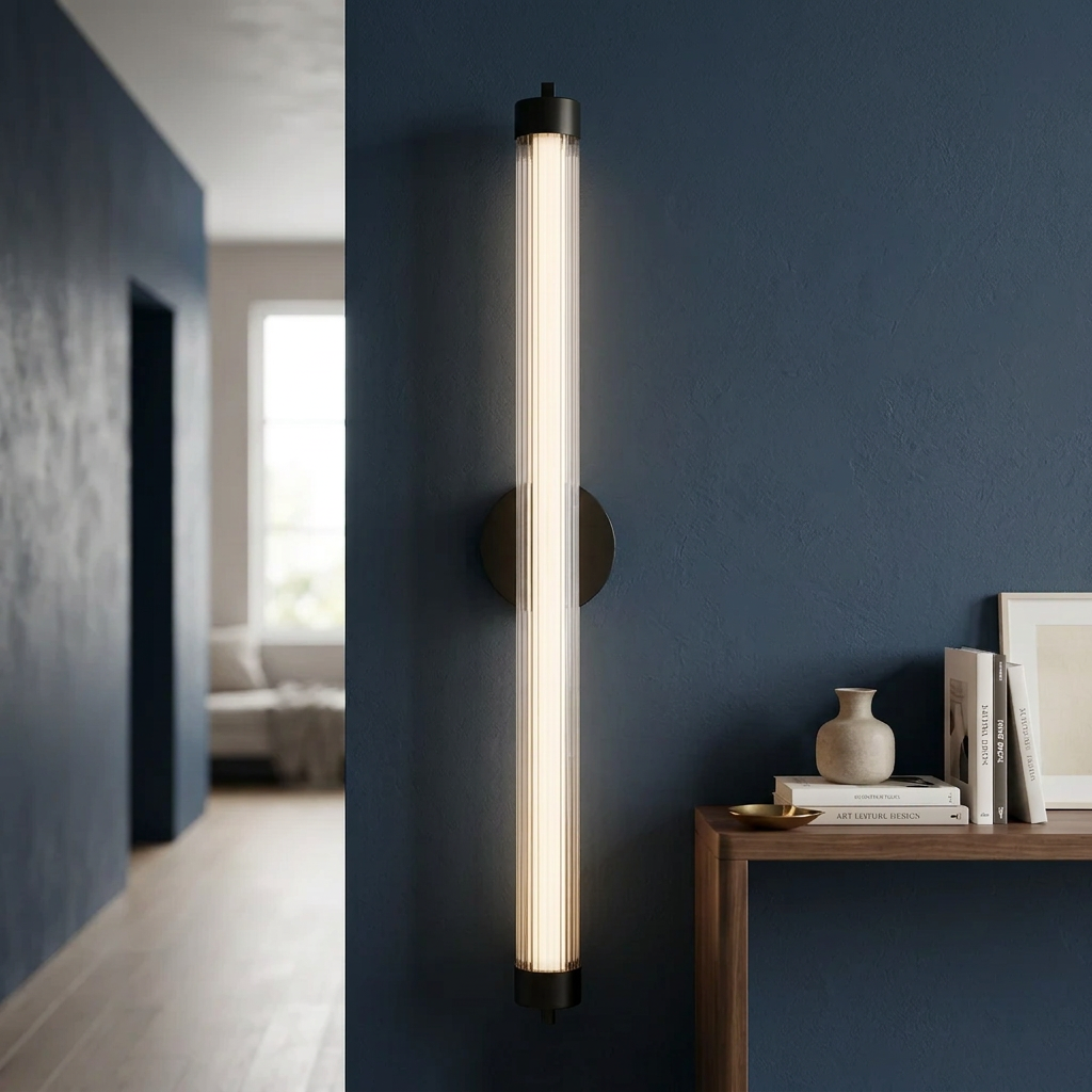 Staged Starcurin LED wall lantern in a neutral hallway