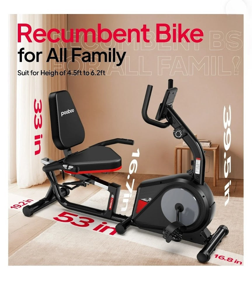 Recumbent Exercise Bike — Fully Assembled