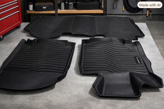 Auxko Floor Mats for 2024 Tesla Cybertruck — 3-Piece Set